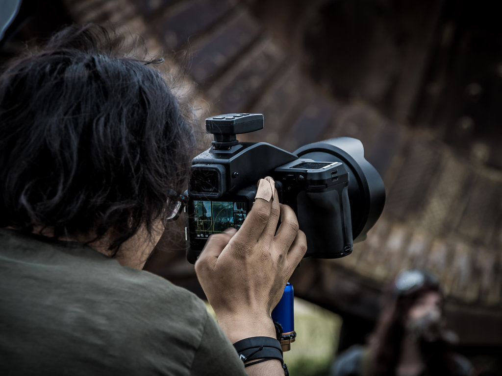 Obligatory over-the-shoulder shot