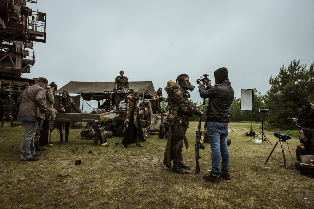 BTS shot of Claudio BTS shot